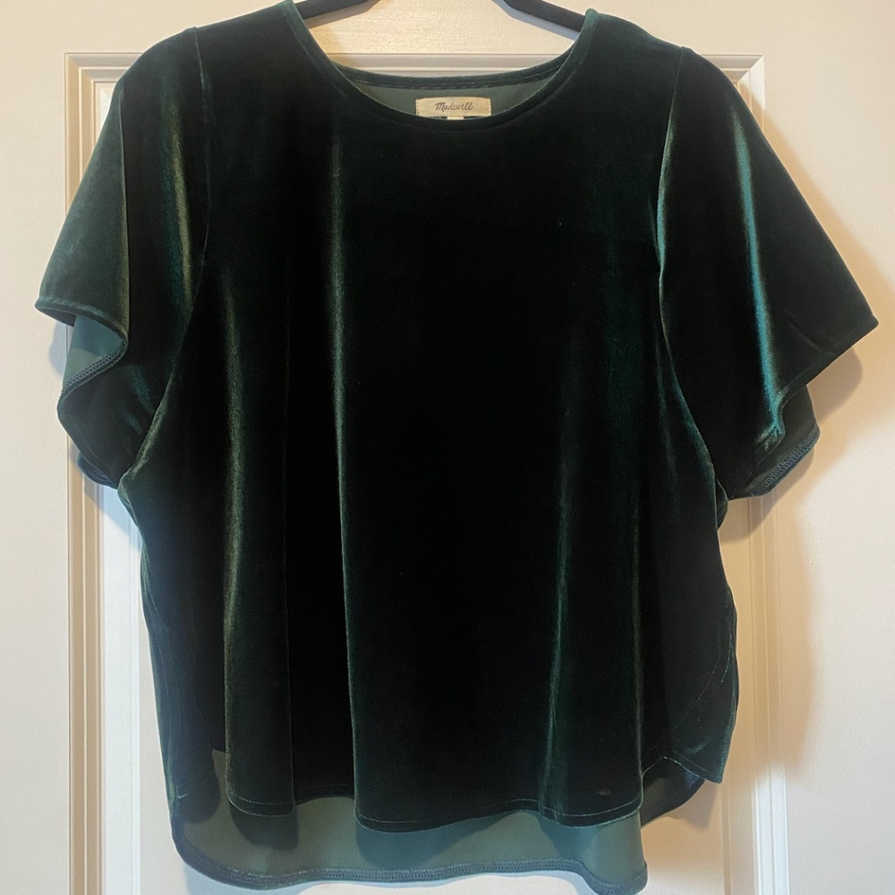 green velvet madewell top